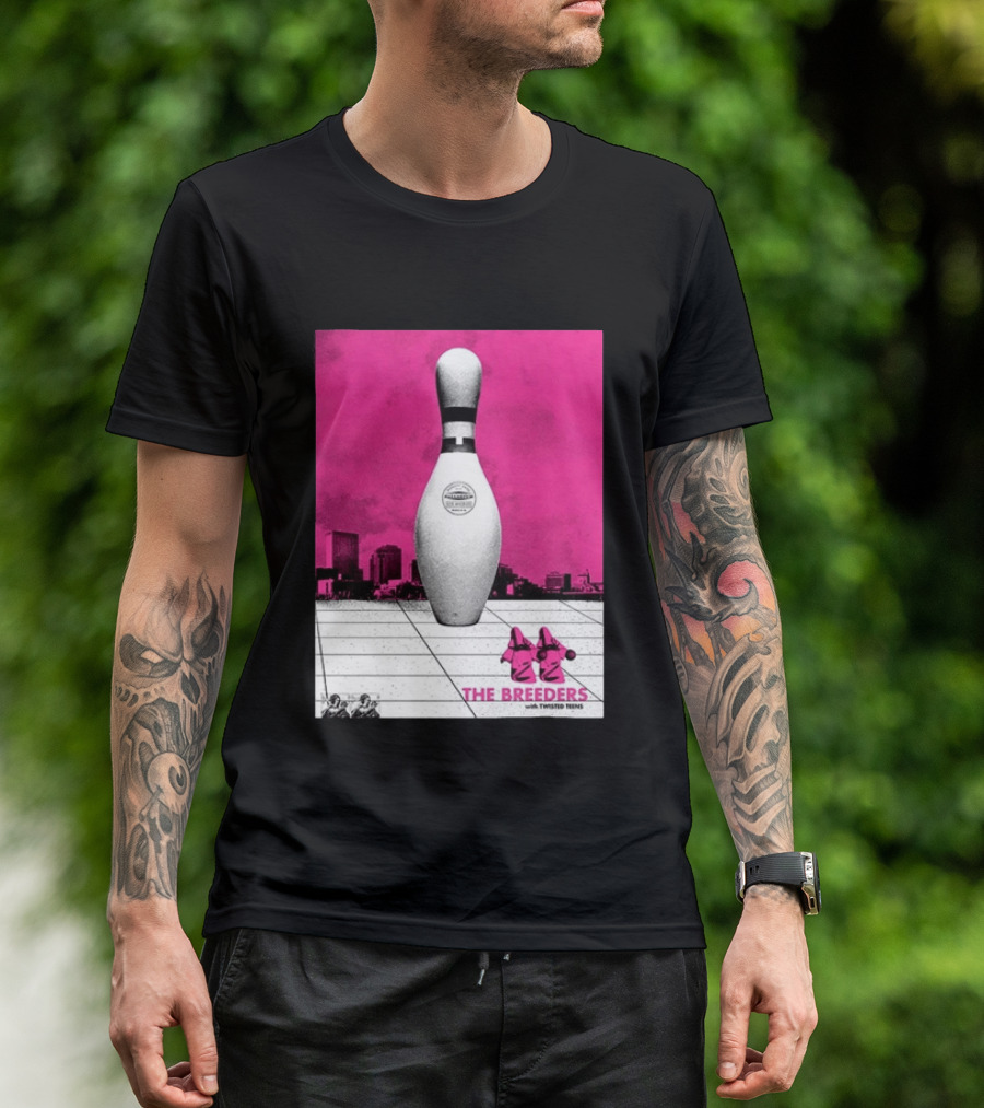 The Breeders With Twisted Teins Hollywood Palladium Los Angeles CA August 24 2026 Bowling Pin T-Shirt