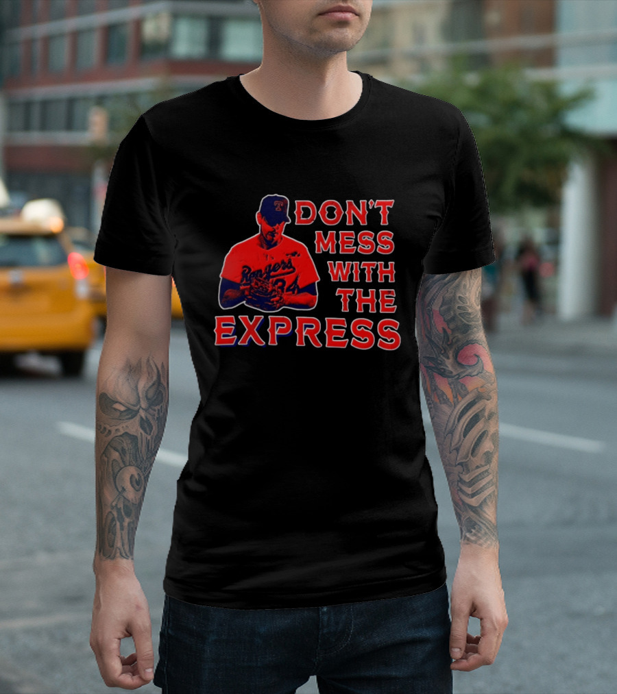 Nolan Ryan Texas Rangers Don't Mess With The Express Baseball Legend T-Shirt