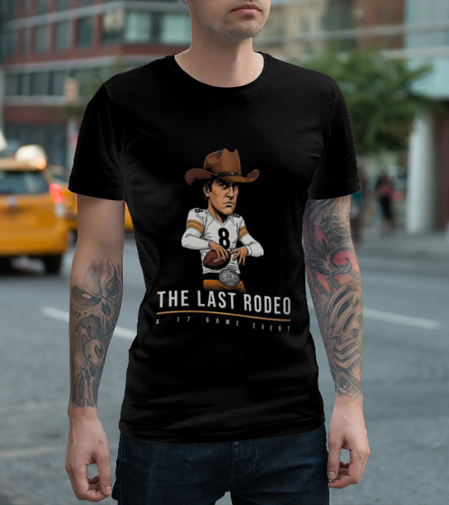 The Last Rodeo 17 Game Event Football Player With Cowboy Hat T-Shirt