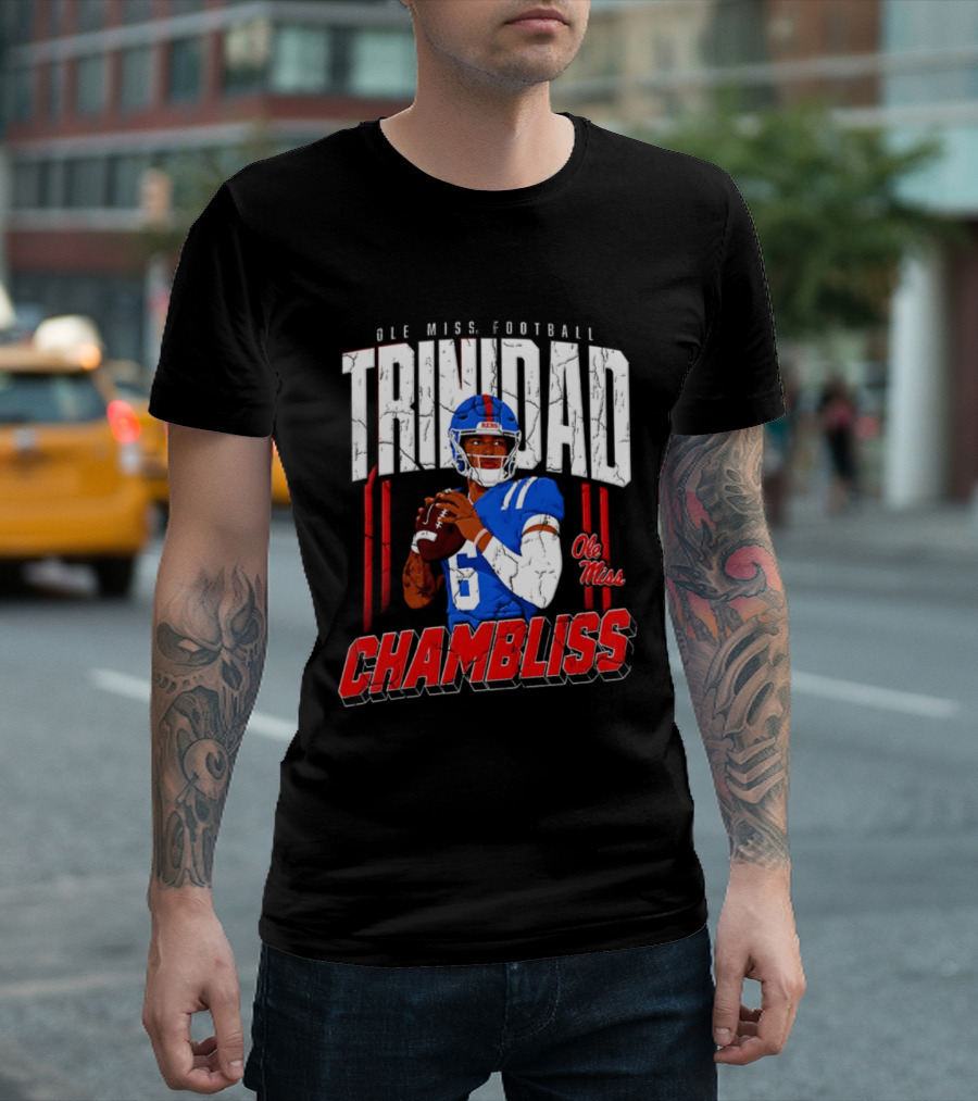 Ole Miss Football Trinidad Chambliss Rebels Player T-Shirt