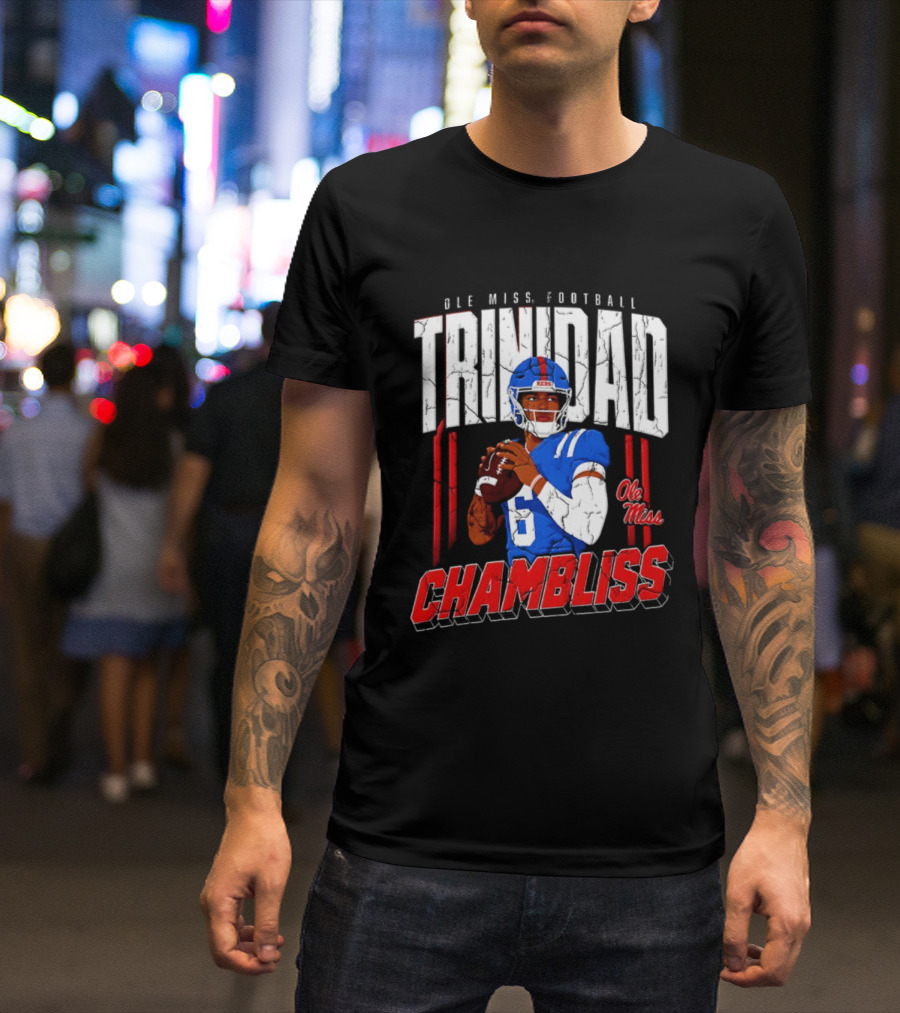 Ole Miss Football Trinidad Chambliss Rebels Player T-Shirt