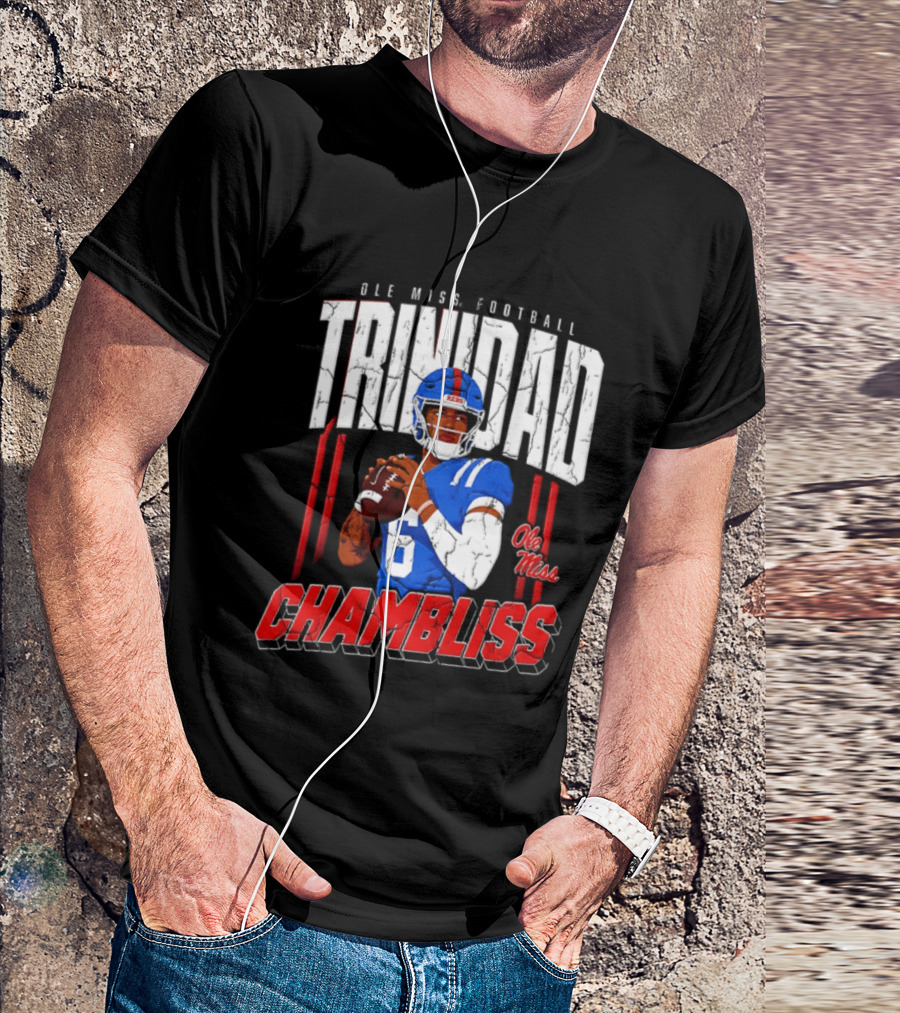 Ole Miss Football Trinidad Chambliss Rebels Player T-Shirt