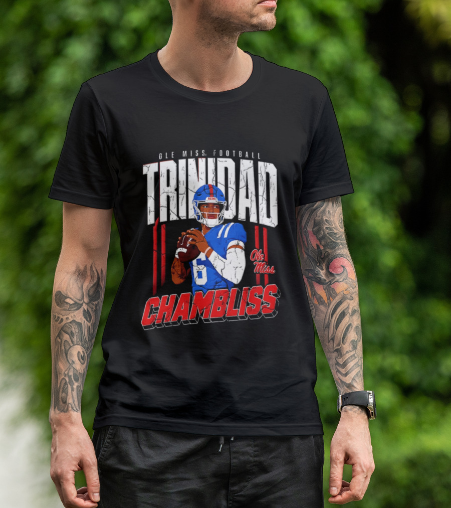 Ole Miss Football Trinidad Chambliss Rebels Player T-Shirt