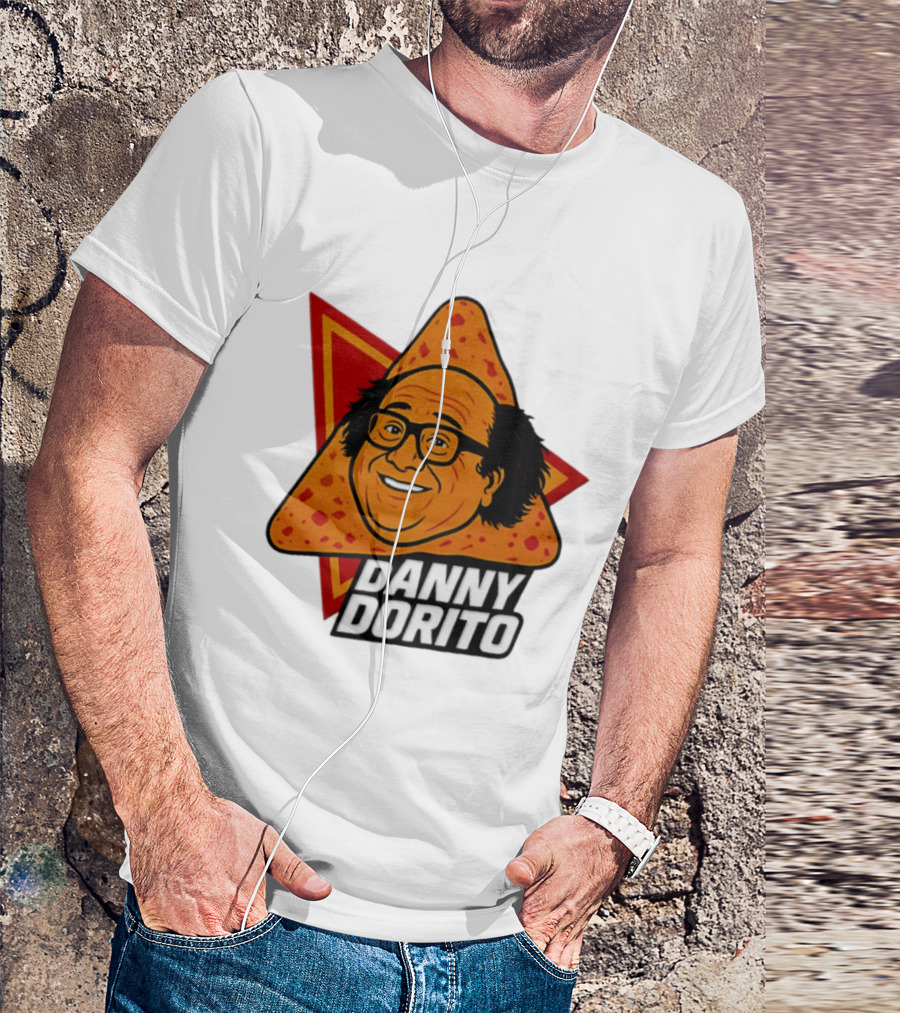 Danny Dorito Crunchy Snack Pun With Iconic Triangular Chip T-Shirt