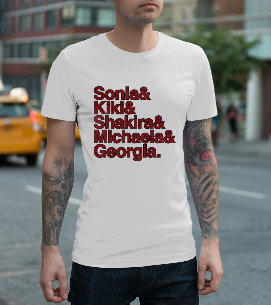Washington Women's Basketball Sonia Kiki Shakira Michaela Georgia 2026 WNBA Ampersand Stars T-Shirt