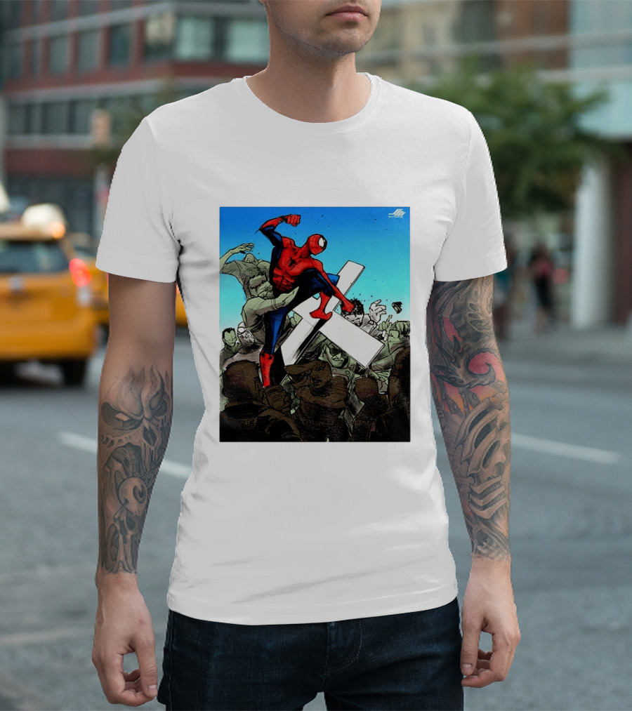 Never Give Up Spider Man Punch Nazis Minnesota Police T-Shirt