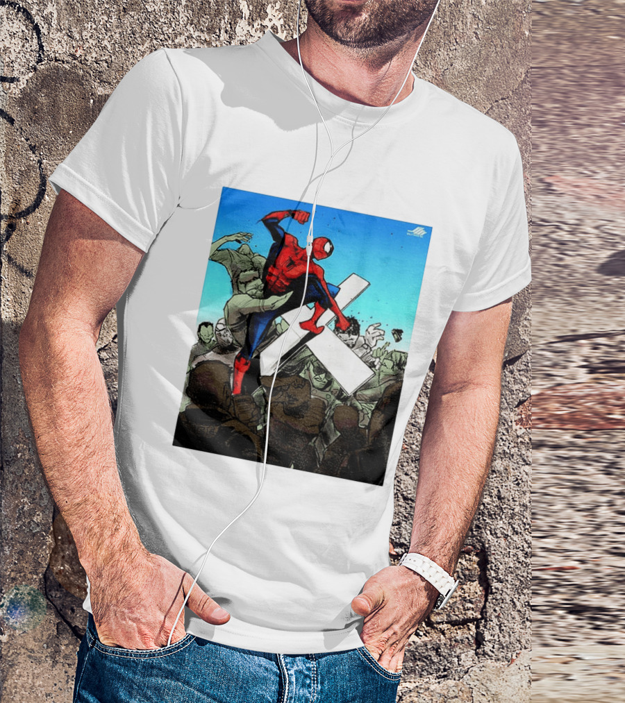 Never Give Up Spider Man Punch Nazis Minnesota Police T-Shirt