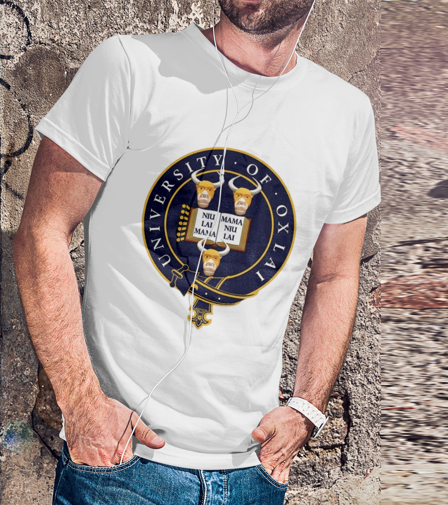 University Of Oxlai Niu Lai Mama Coat Of Arms T-Shirt