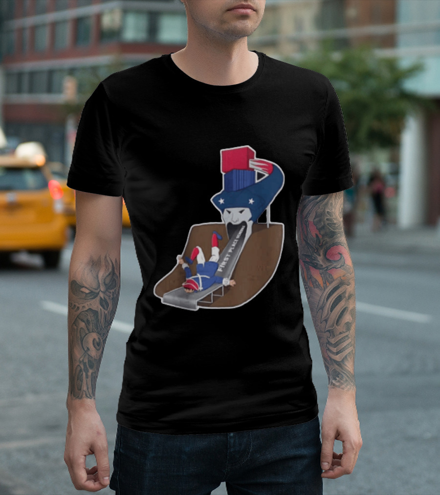 First Place Schedule Patriot Slide Humorous Football Fan Gear T-Shirt