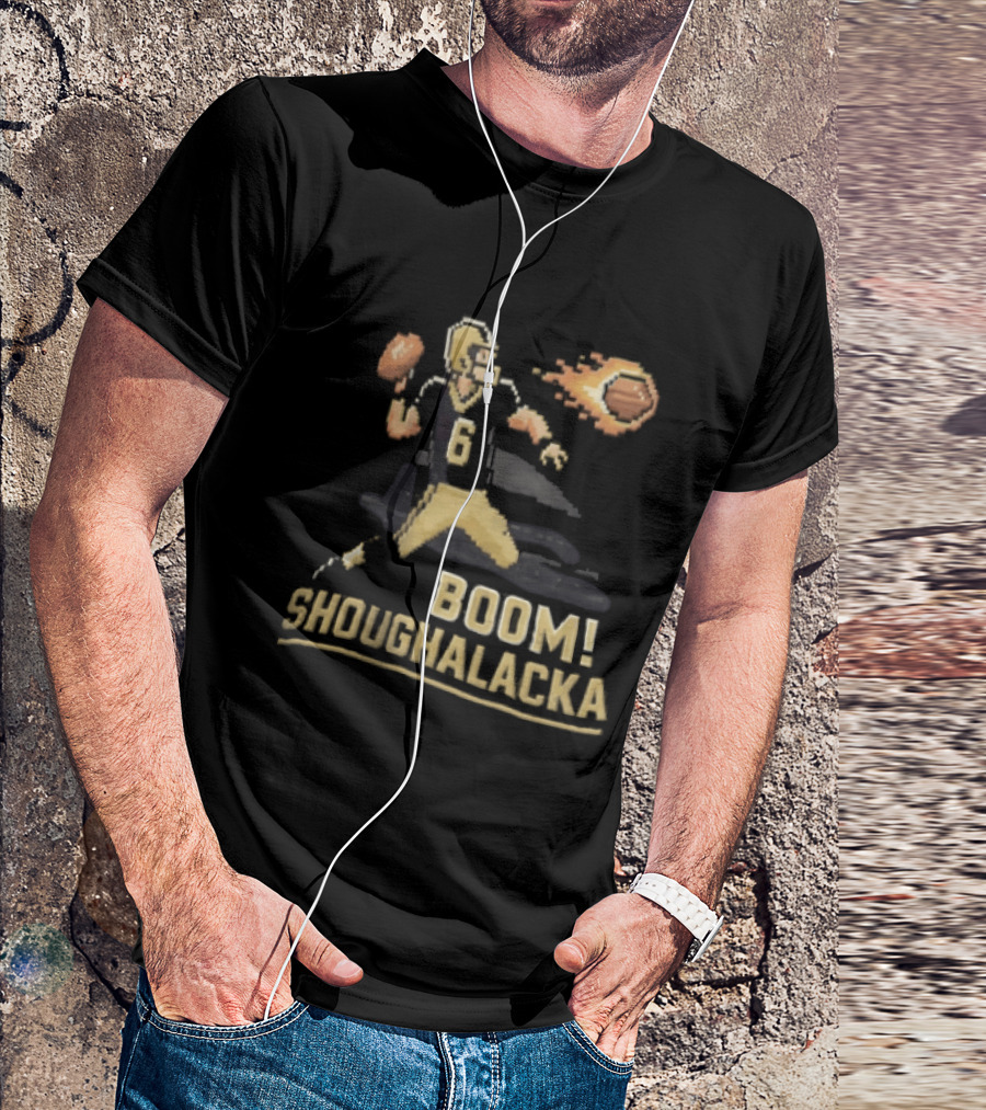 Boom Shoughalacka Football Player Action Burst T-Shirt
