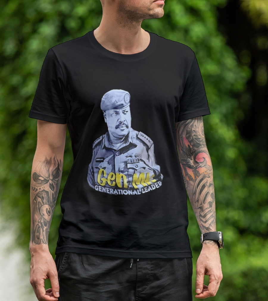 Gen MK Generational Leader Military Officer Beret Uniform T-Shirt