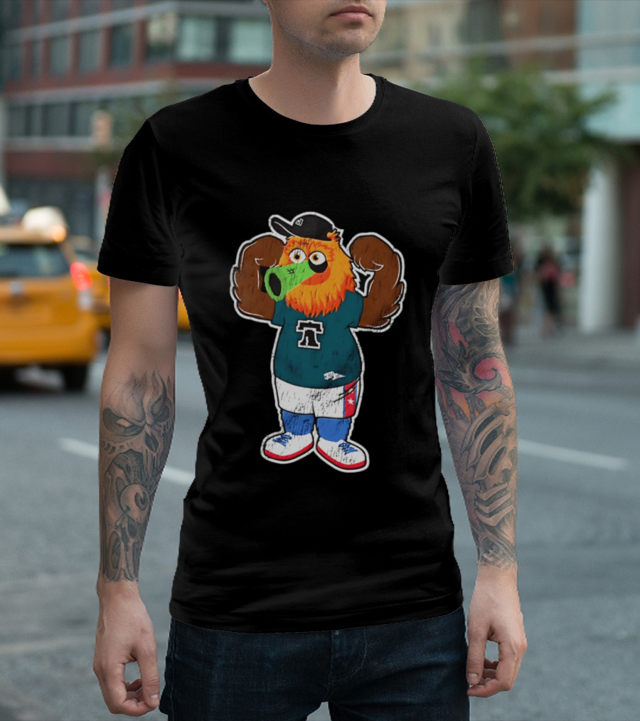 Philadelphia Flyers Gritty Liberty Bell Basketball T-Shirt