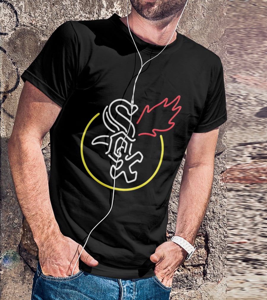 Chicago White Sox Neon Style Flame T-Shirt