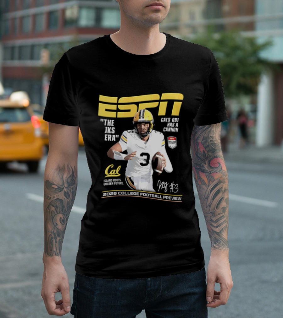 ESPN The Magazine Jaron Keawe Sagapolutele 2026 Cal Bears College Football Preview T-Shirt