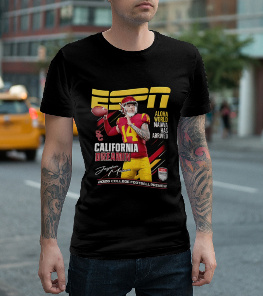 ESPN California Dreamin Jayden Maiava 2026 College Football Preview T-Shirt