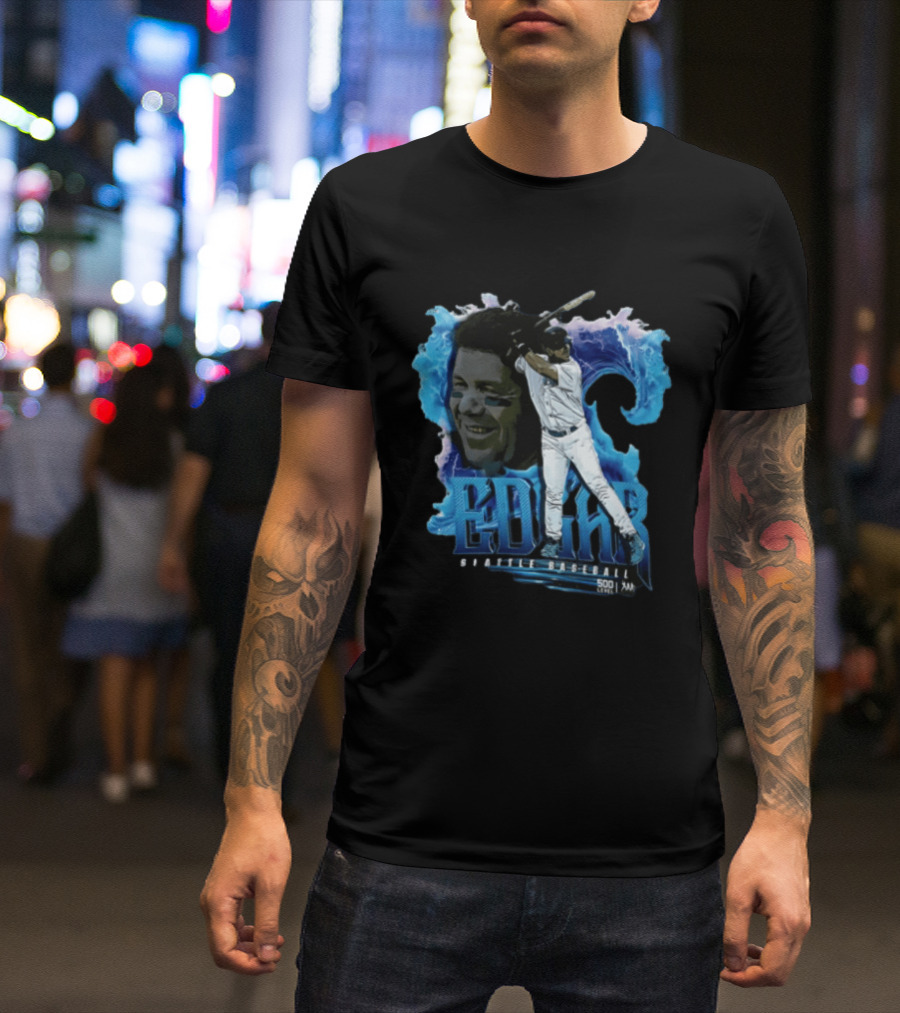 Seattle Baseball Edgar 500 Level Wave T-Shirt