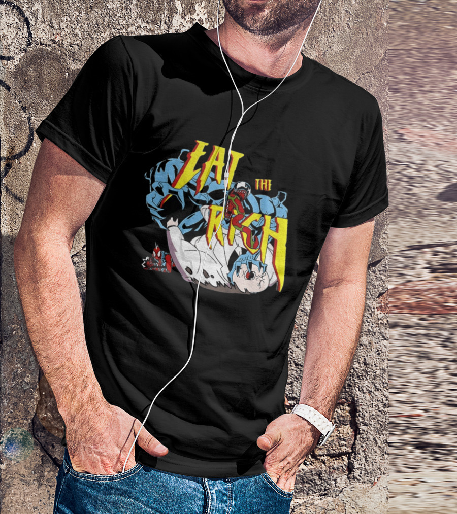 Venom Spider Man Eat The Rich Wilson Fisk Punch Nazi Police Marvel T-Shirt