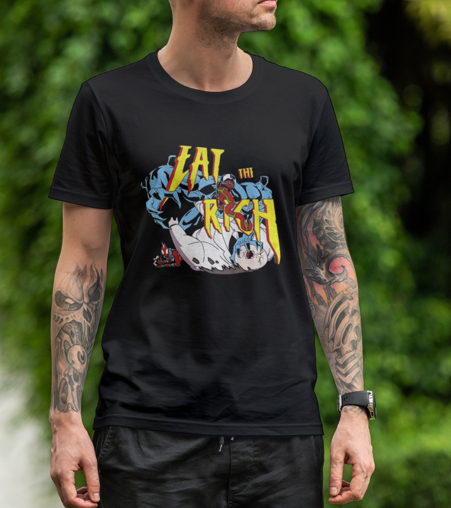 Venom Spider Man Eat The Rich Wilson Fisk Punch Nazi Police Marvel T-Shirt