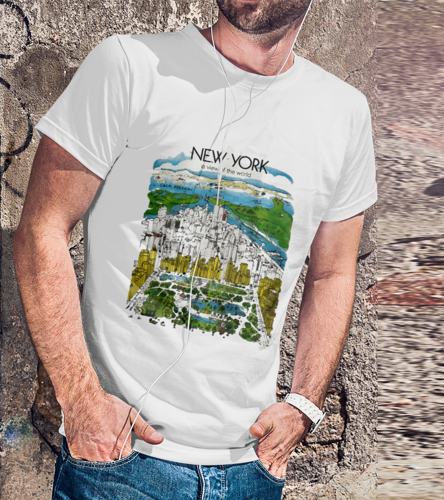 New York A View Of The World Carla Safernac T-Shirt