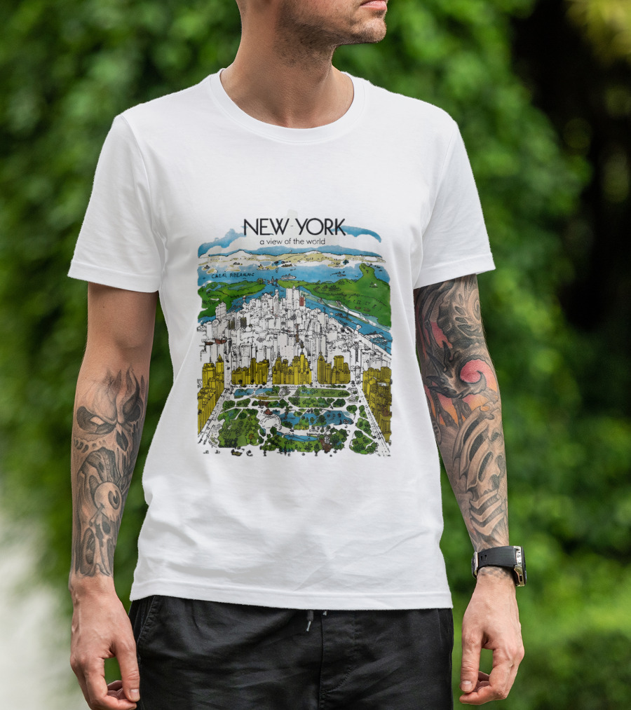 New York A View Of The World Carla Safernac T-Shirt
