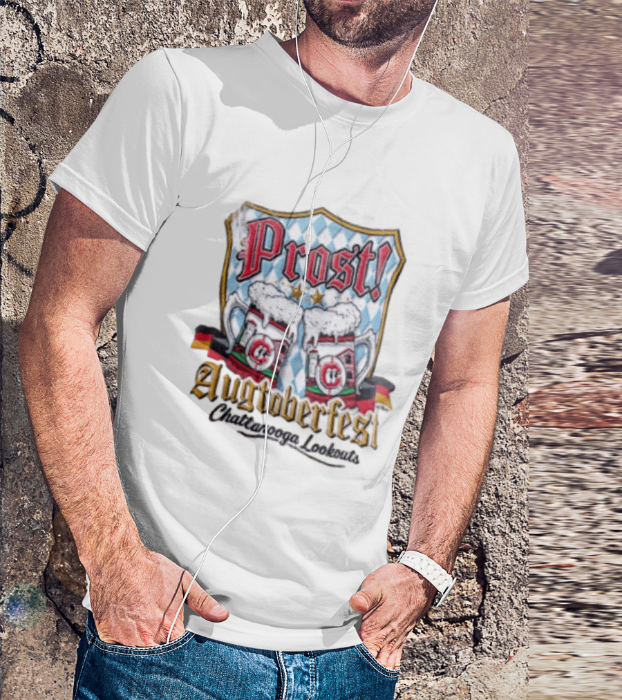 Prost Augtoberfest Chattanooga Lookouts Cheers Baseball Celebration T-Shirt