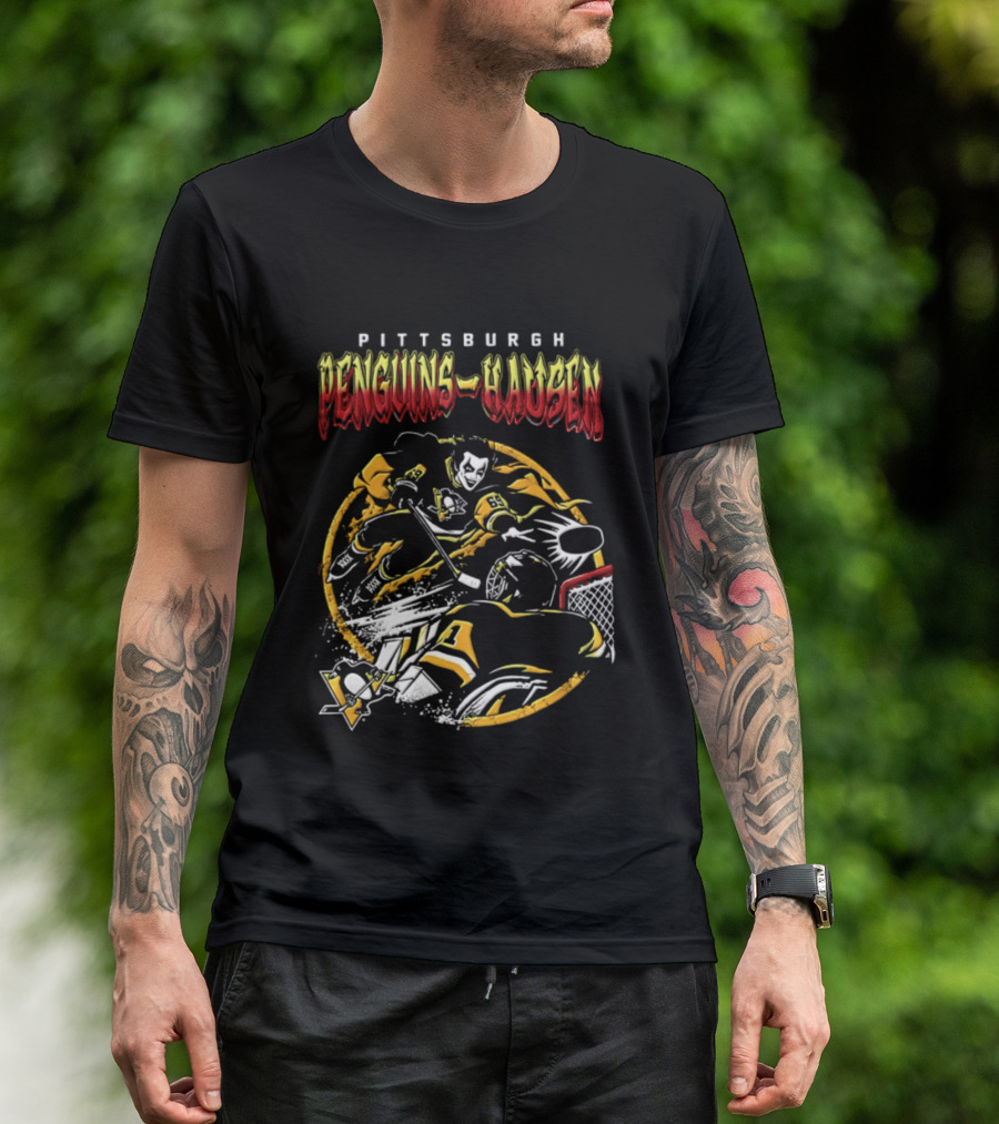 Pittsburgh Penguins Danhausen WWE Friday Night Hockey Crossover 2026 T-Shirt
