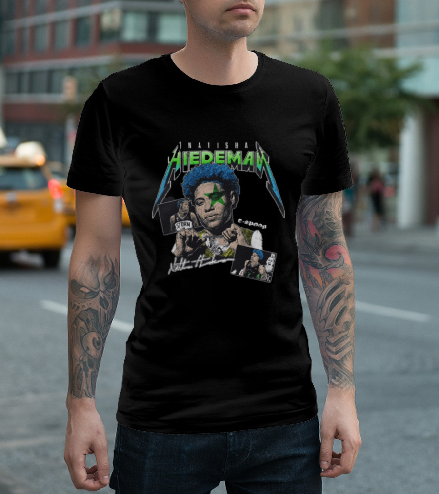 Natisha Hiedeman Seattle Storm WNBA Spoon Crypt Court Starburst T-Shirt