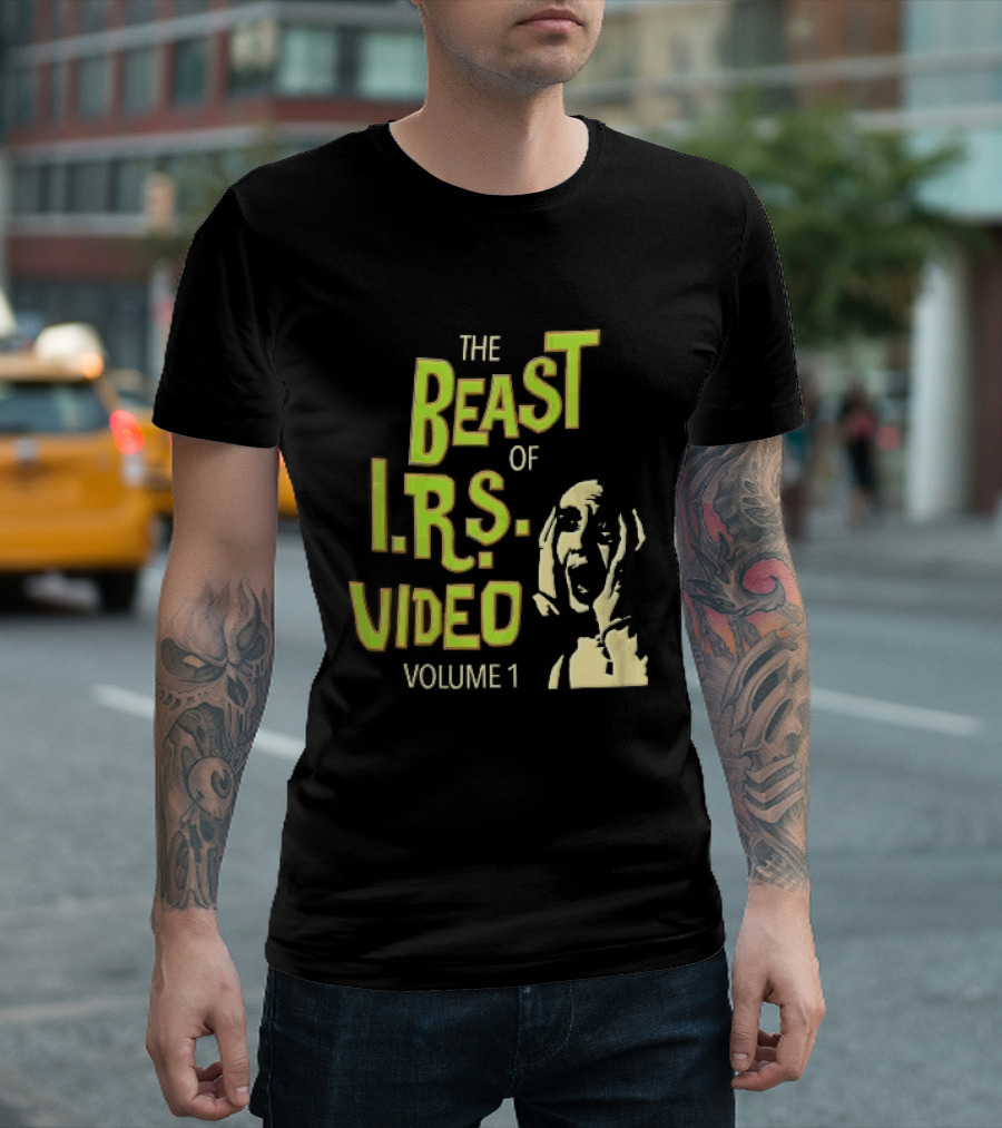 The Beast Of IRS Video Volume 1 Screaming Horror Face T-Shirt