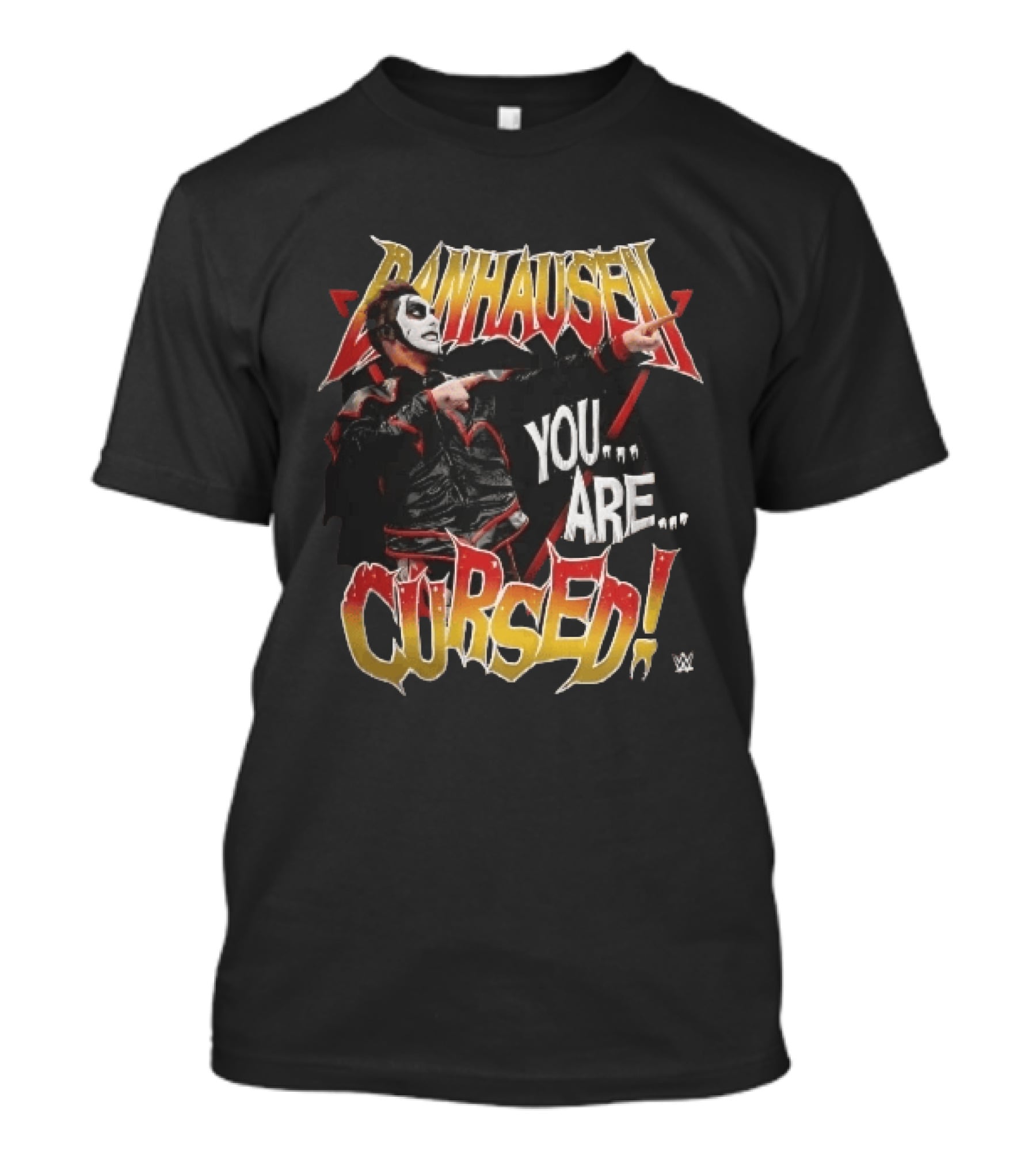 Danhausen Wrestler You Are Cursed Face Paint Pointing Finger WWE T-Shirt