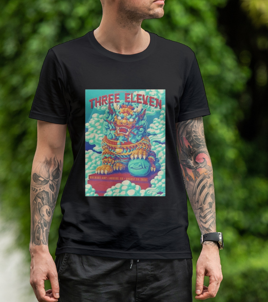 Three Eleven Concert Rogers AR Walmart AMP August 26 2026 Event Tiger Chinese T-Shirt