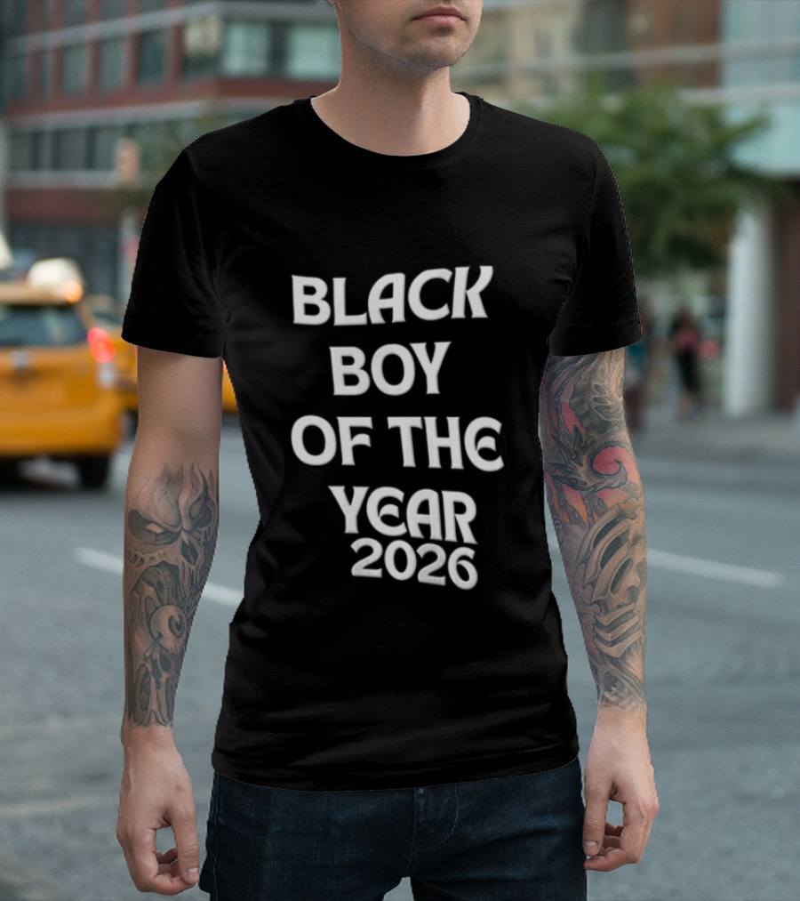 Black Boy Of The Year 2026 Empowerment Pride T-Shirt