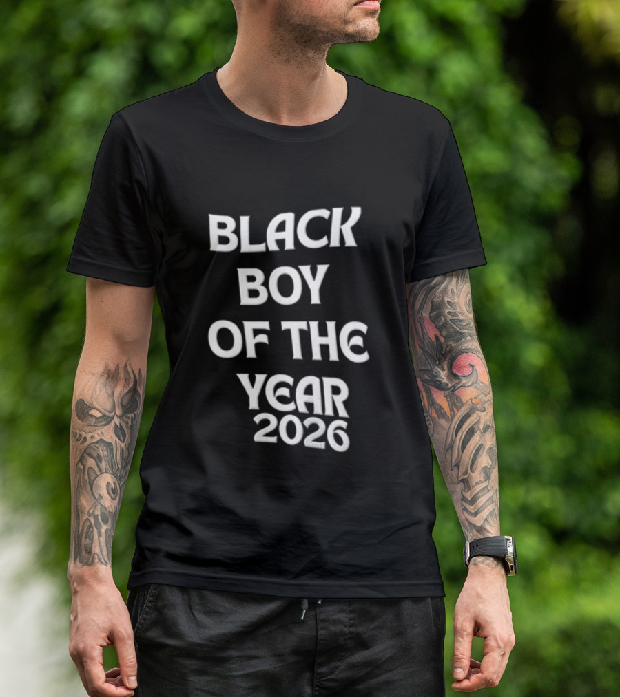 Black Boy Of The Year 2026 Empowerment Pride T-Shirt