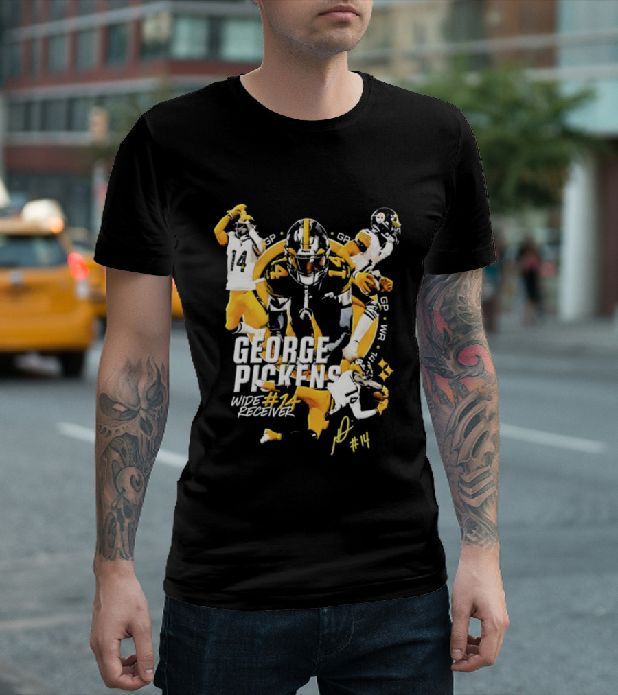 George Pickens Wide Receiver #14 Pittsburgh Steelers Football #14 T-Shirt