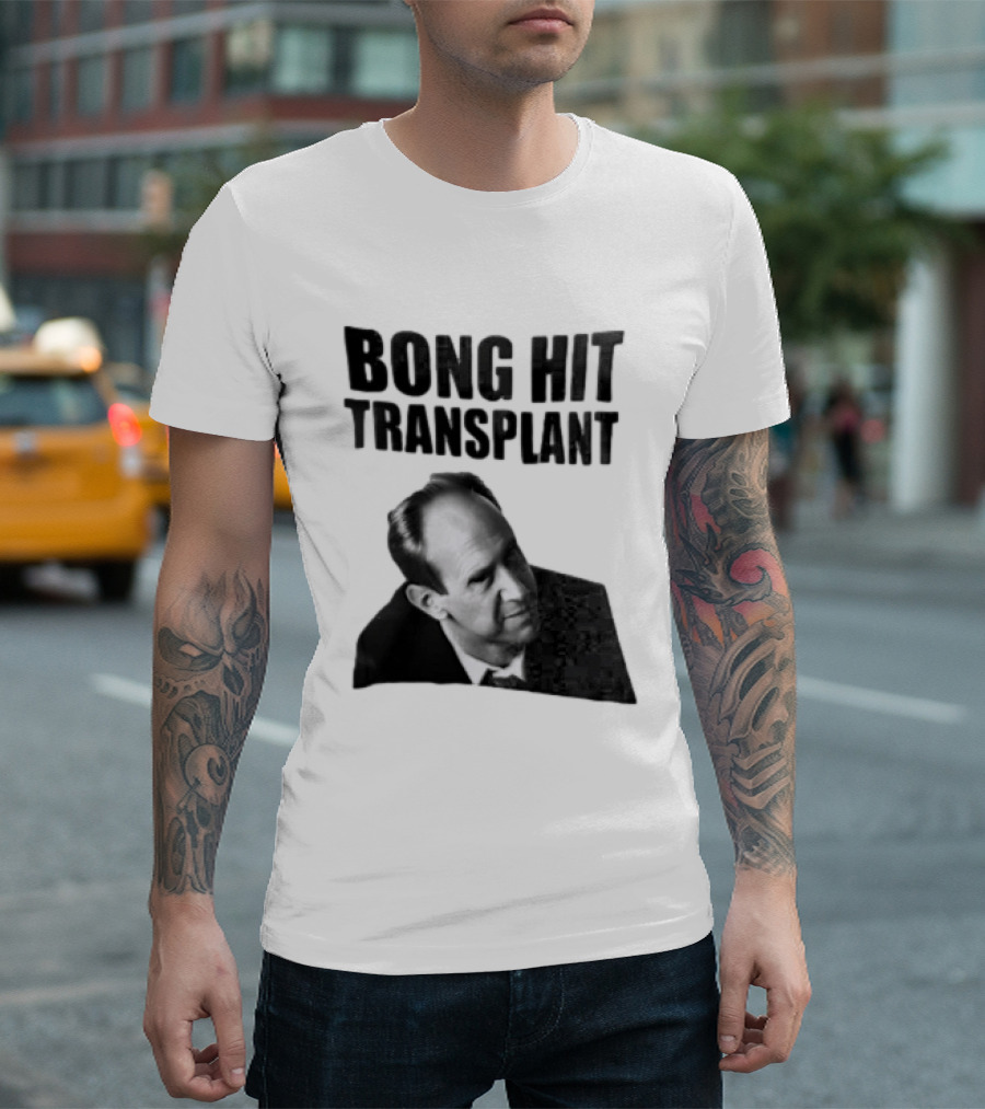 Bong Hit Transplant Joseph Morse Black And White Image T-Shirt