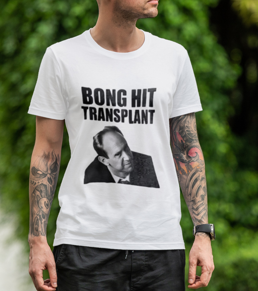 Bong Hit Transplant Joseph Morse Black And White Image T-Shirt