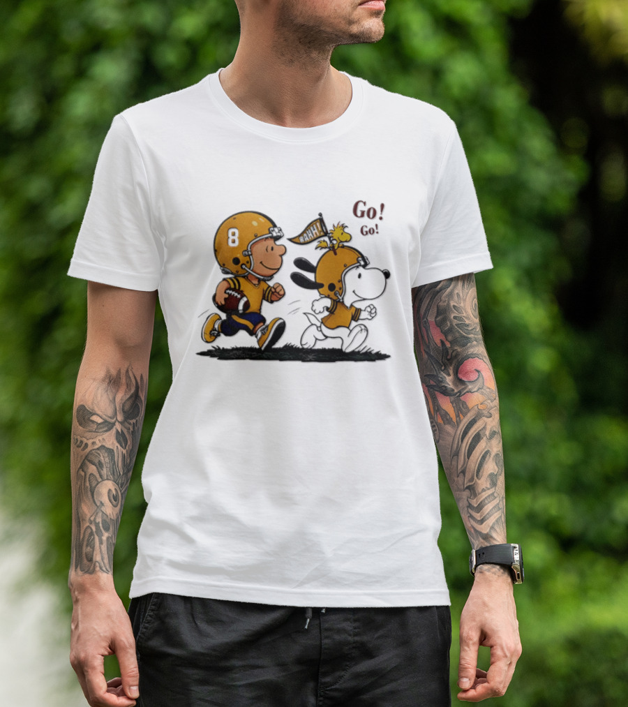 Charlie Brown Snoopy Peanuts Football Go Go Pittsburgh 2026 T-Shirt