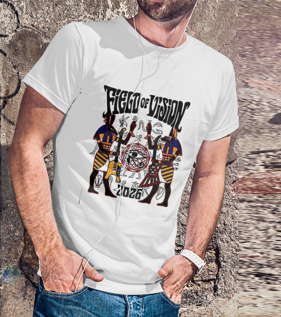 Field Of Vision 2026 Egyptian God Eye Of Horus Desert Sand T-Shirt