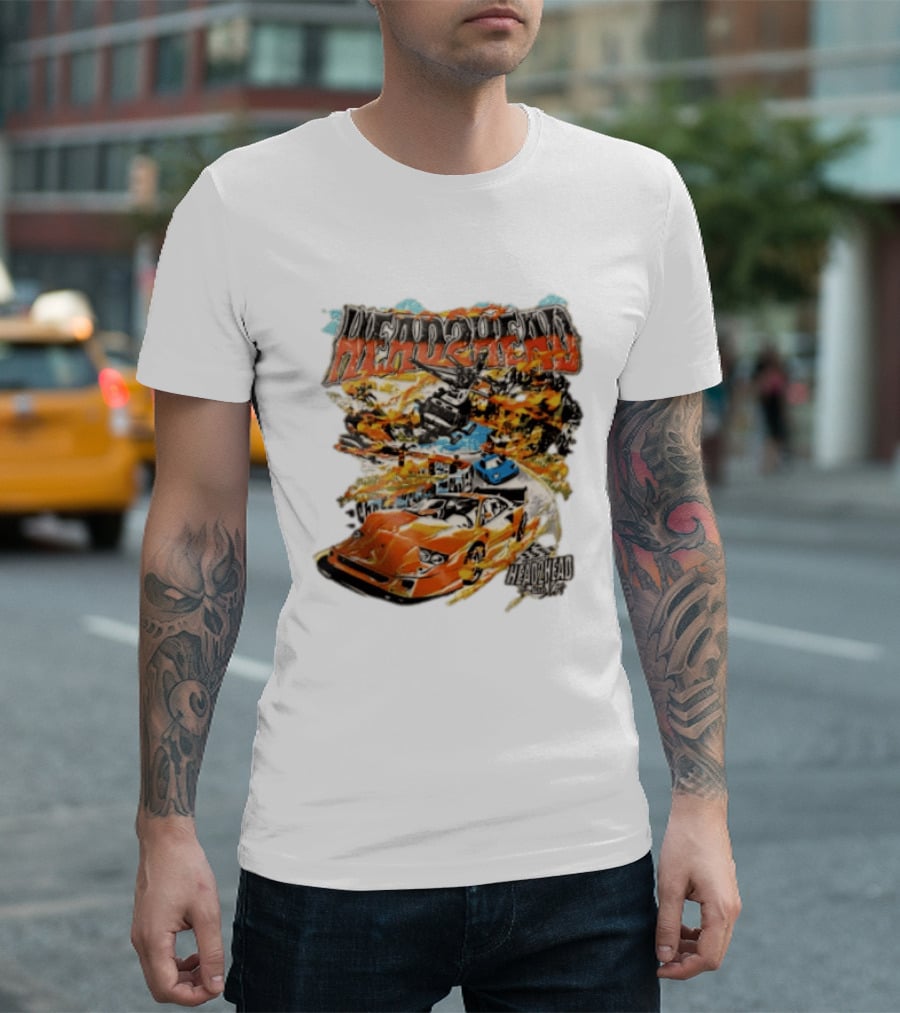 Head2Head Final Lap Racing Supercar Explosion Scene T-Shirt