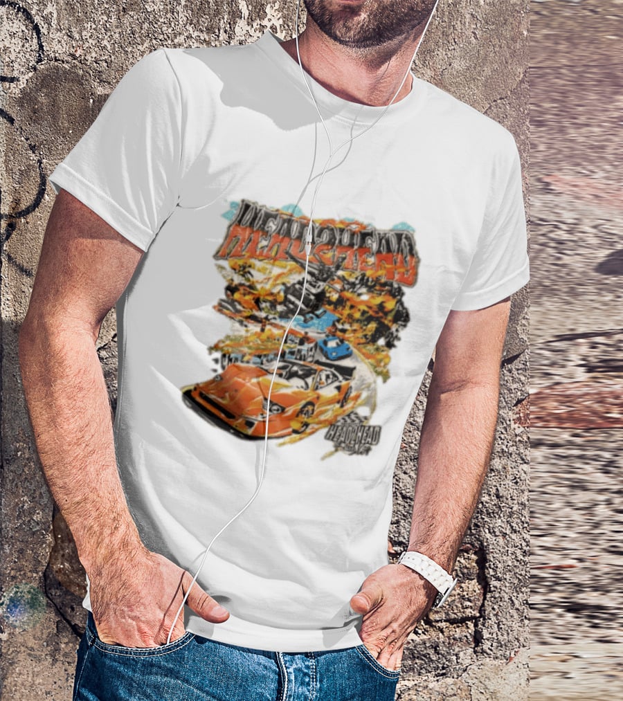 Head2Head Final Lap Racing Supercar Explosion Scene T-Shirt