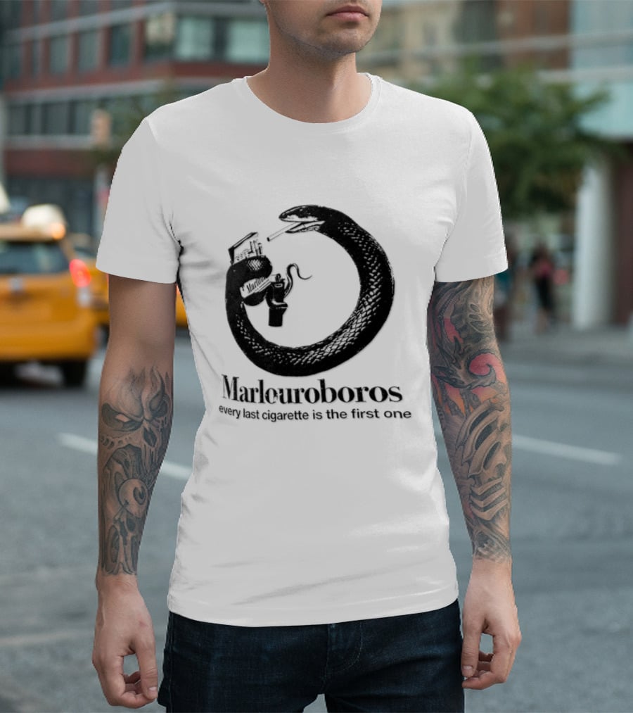 Marlouroboros Snake Ouroboros Every Last Cigarette Is The First One T-Shirt