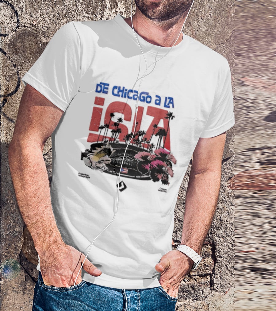 De Chicago A La Isla Puerto Rican Heritage Night White Sox 2026 T-Shirt