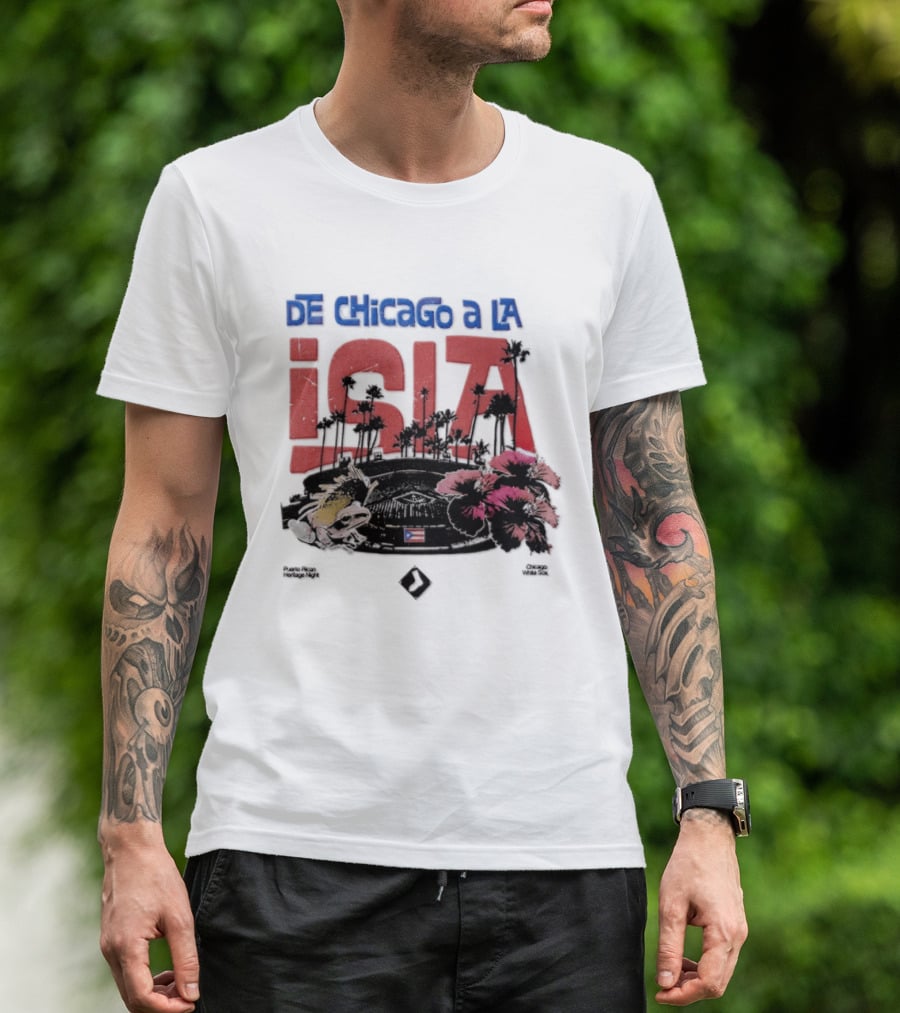 De Chicago A La Isla Puerto Rican Heritage Night White Sox 2026 T-Shirt