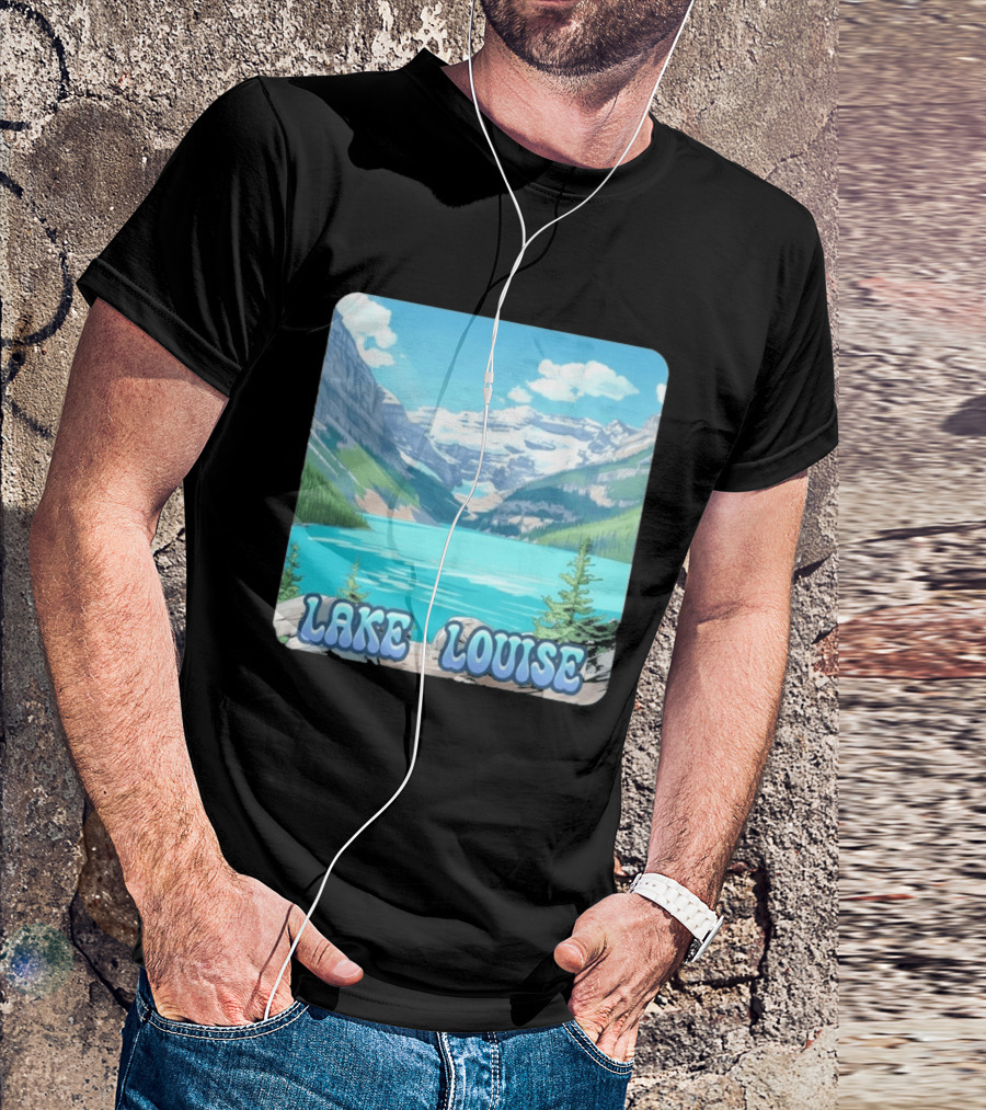 Lake Louise Canada Scenic Mountain Lake View T-Shirt