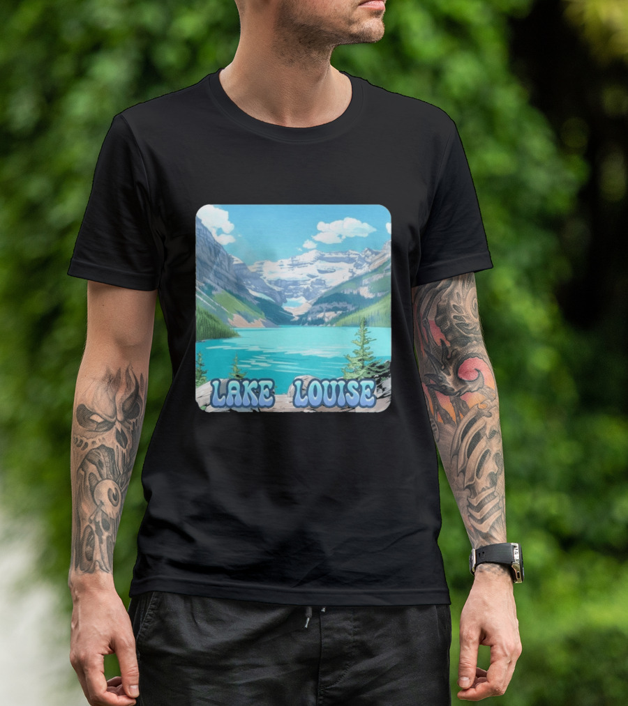 Lake Louise Canada Scenic Mountain Lake View T-Shirt