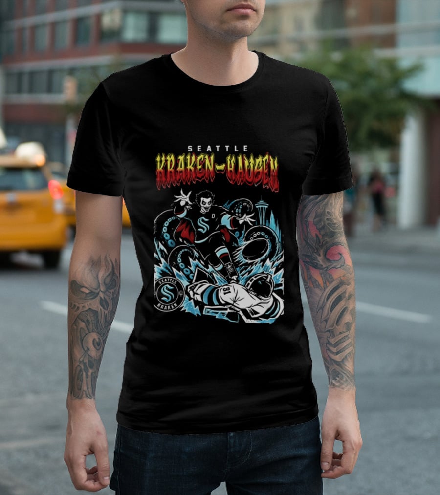 Seattle Kraken Danhausen WWE Friday Night 2026 Hockey Clash T-Shirt