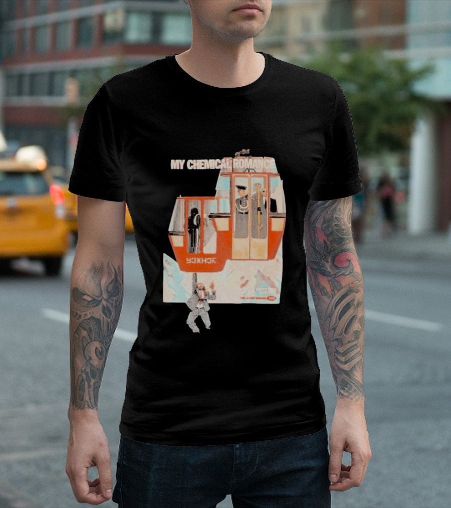 My Chemical Romance Coors Field 2026 Tour August 27th Denver CO Cable Car Print T-Shirt