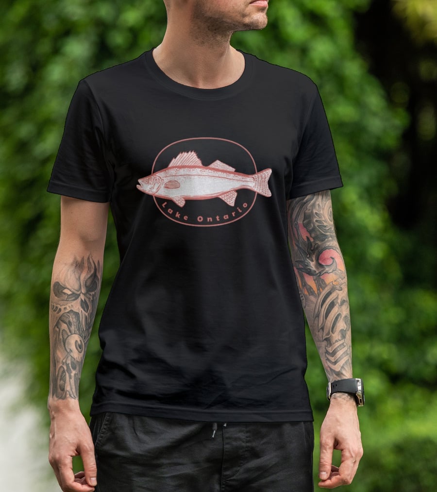 Walleye Freshwater Fish Lake Ontario T-Shirt