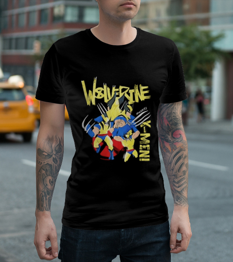 Wolverine Snikt X Men Comic Claws Action T-Shirt