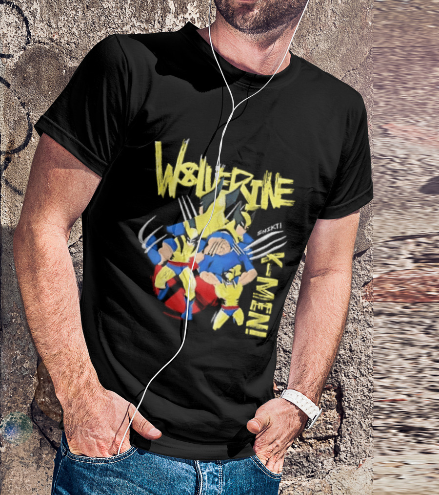 Wolverine Snikt X Men Comic Claws Action T-Shirt