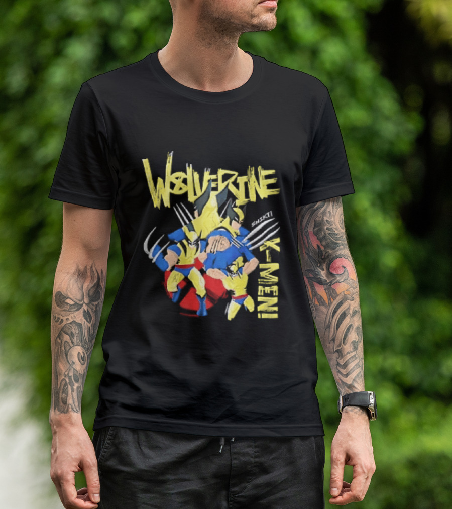 Wolverine Snikt X Men Comic Claws Action T-Shirt